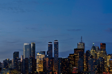 picture of city skyline for a conference